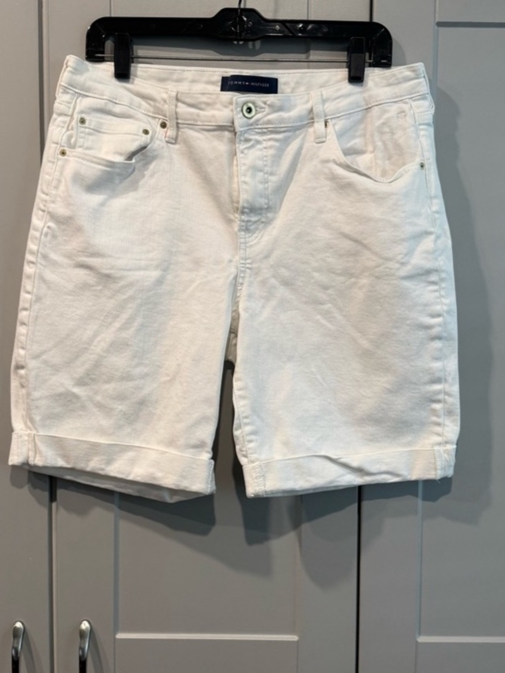 Tommy Hilfiger Women's Denim Shorts Size 14 White